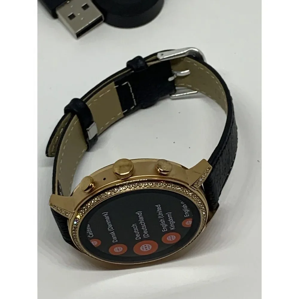 Fossil Gen 4 Authentic Digital Dial Smart Watch Custom Band FTW6015 QT355